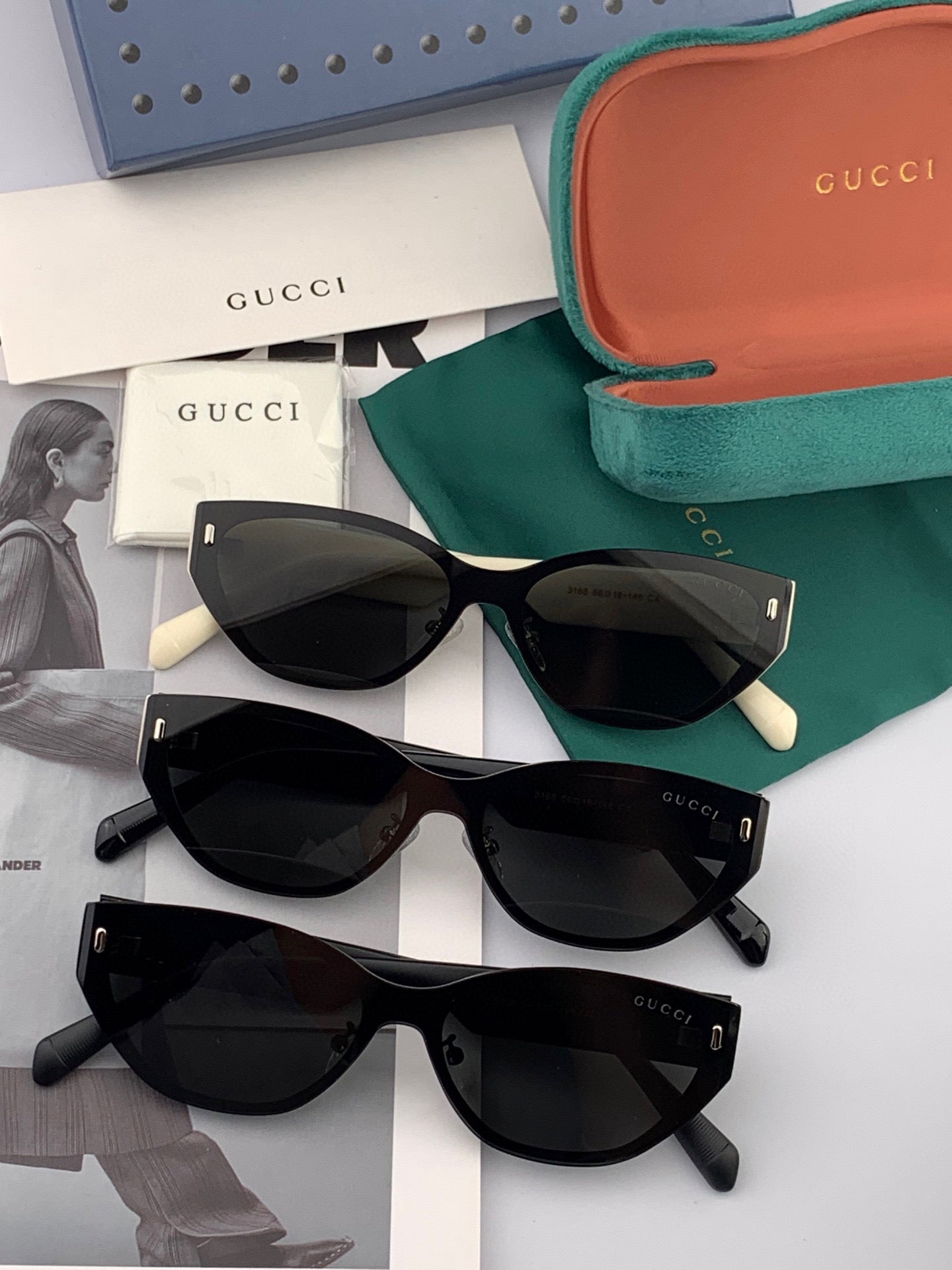 CAT-EYE FRAME SUNGLASSES G8316 IN ACETATE