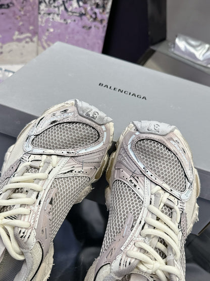 STAPLER SNEAKER IN BEIGE AND GREY POLYURETHANE AND POLYESTER