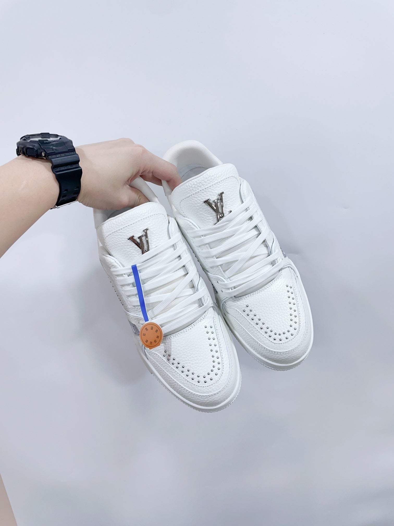TRAINER SNEAKER IN WHITE CALFSKIN