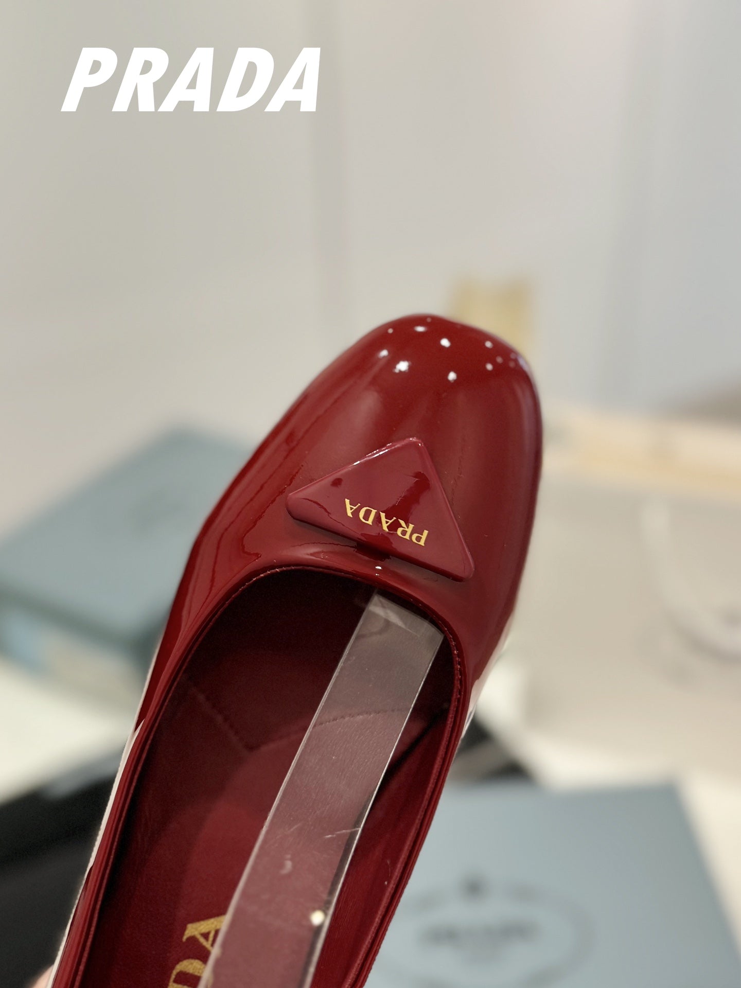 PRA NAPPA MARY JANE PUMPS JAM LAMBSKIN