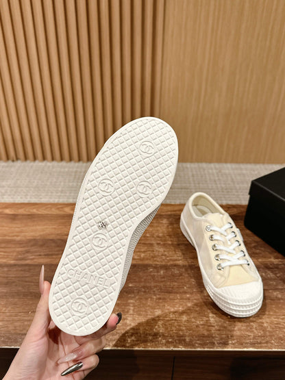 CONVERSE SNEAKER IN BEIGE CREAM CANVAS