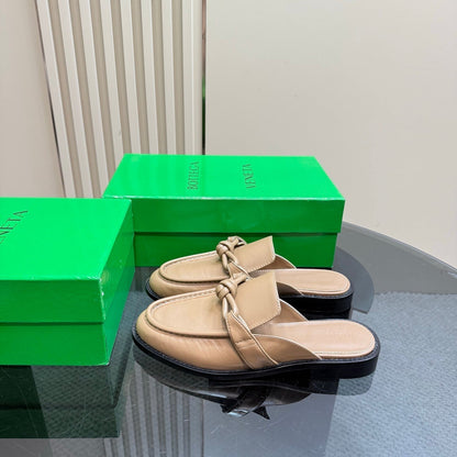 ASTAIRE MULE IN LIGHT BROWN CALFSKIN