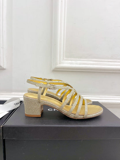GOLD ROMAN 5 CM SANDALS