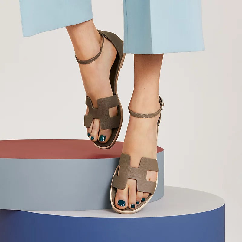 SANTORINI SANDAL ETOUPE